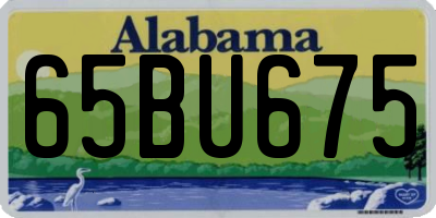 AL license plate 65BU675