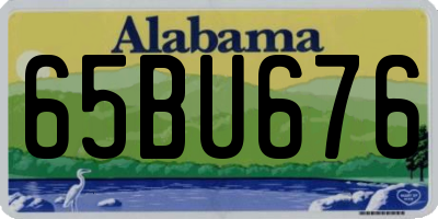 AL license plate 65BU676
