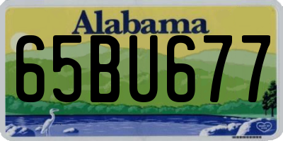 AL license plate 65BU677