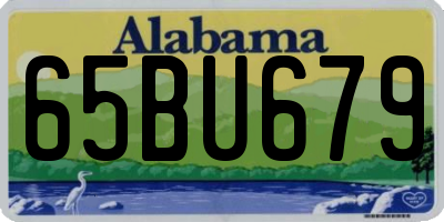 AL license plate 65BU679