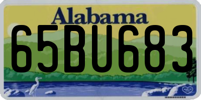 AL license plate 65BU683