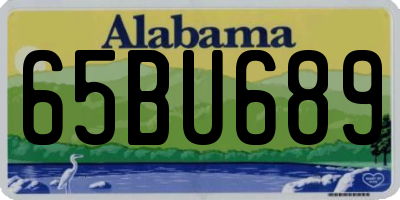 AL license plate 65BU689