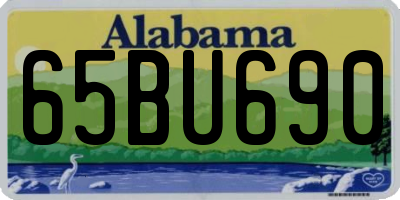 AL license plate 65BU690