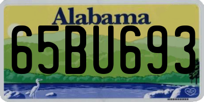 AL license plate 65BU693