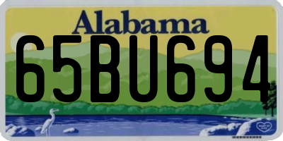 AL license plate 65BU694