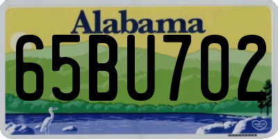 AL license plate 65BU702
