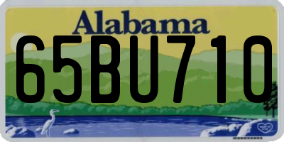 AL license plate 65BU710