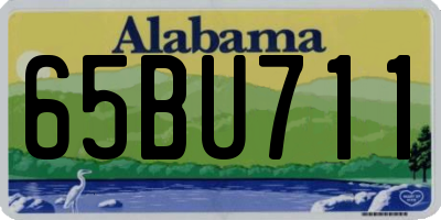 AL license plate 65BU711