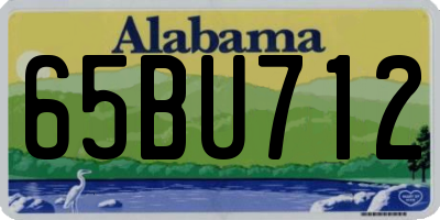 AL license plate 65BU712