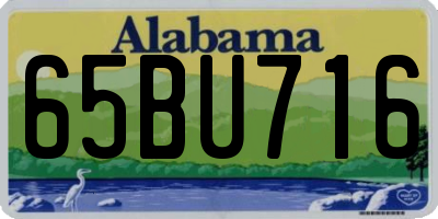 AL license plate 65BU716