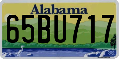 AL license plate 65BU717