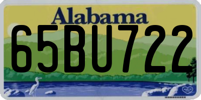 AL license plate 65BU722