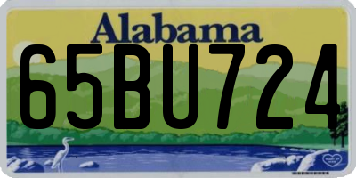 AL license plate 65BU724