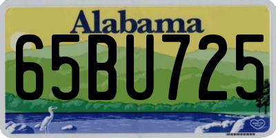 AL license plate 65BU725