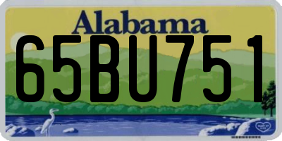 AL license plate 65BU751