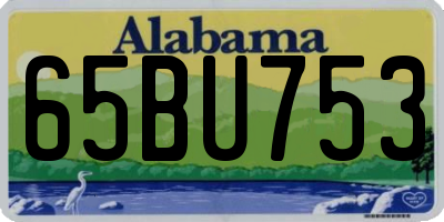 AL license plate 65BU753