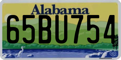 AL license plate 65BU754