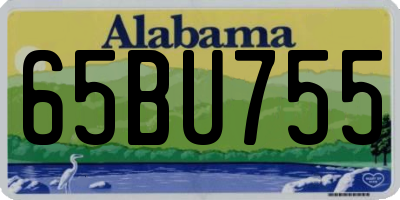AL license plate 65BU755
