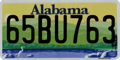 AL license plate 65BU763