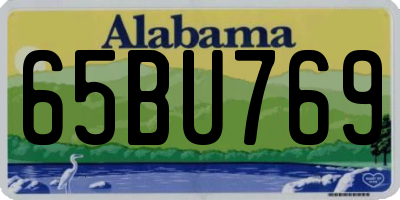 AL license plate 65BU769