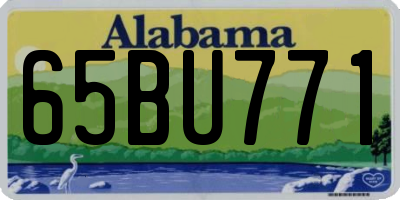 AL license plate 65BU771