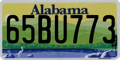 AL license plate 65BU773