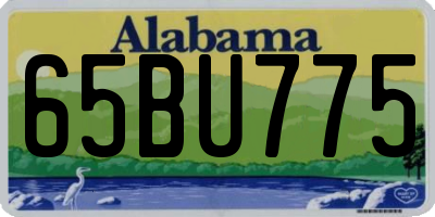 AL license plate 65BU775