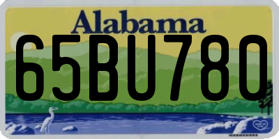 AL license plate 65BU780