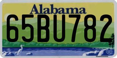 AL license plate 65BU782
