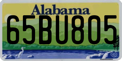 AL license plate 65BU805