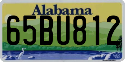 AL license plate 65BU812