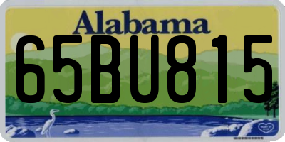 AL license plate 65BU815
