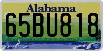 AL license plate 65BU818