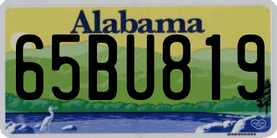 AL license plate 65BU819