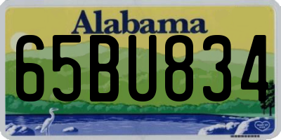 AL license plate 65BU834