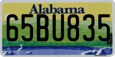 AL license plate 65BU835