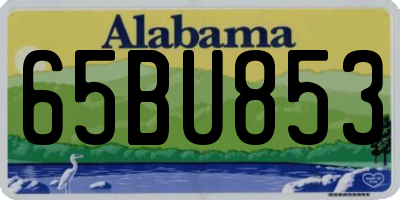 AL license plate 65BU853