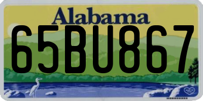 AL license plate 65BU867
