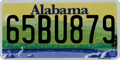 AL license plate 65BU879