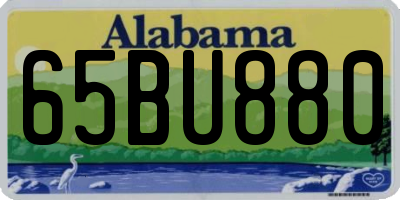 AL license plate 65BU880