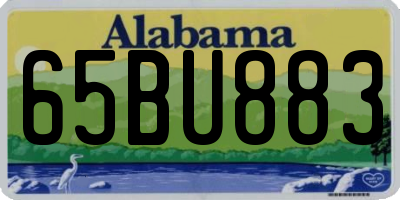 AL license plate 65BU883
