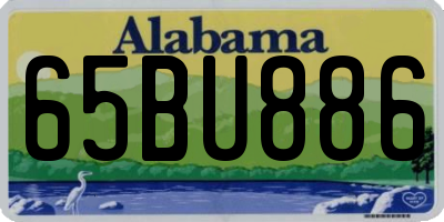 AL license plate 65BU886