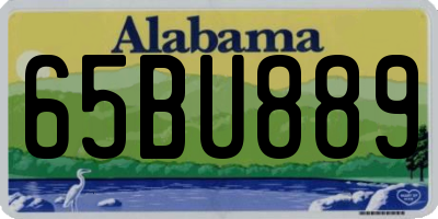 AL license plate 65BU889