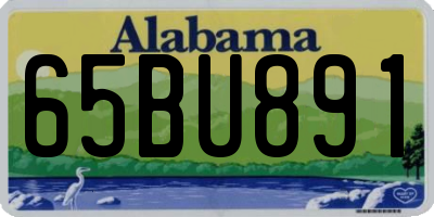 AL license plate 65BU891