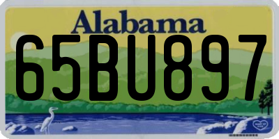 AL license plate 65BU897