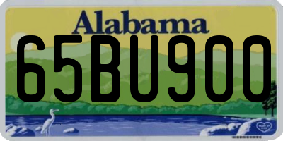 AL license plate 65BU900