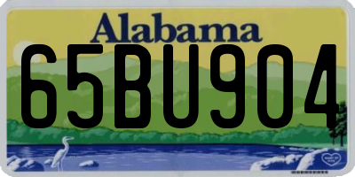 AL license plate 65BU904
