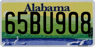 AL license plate 65BU908