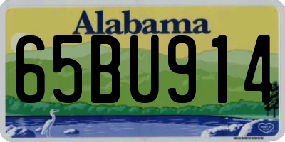 AL license plate 65BU914
