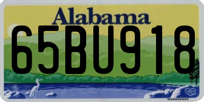 AL license plate 65BU918